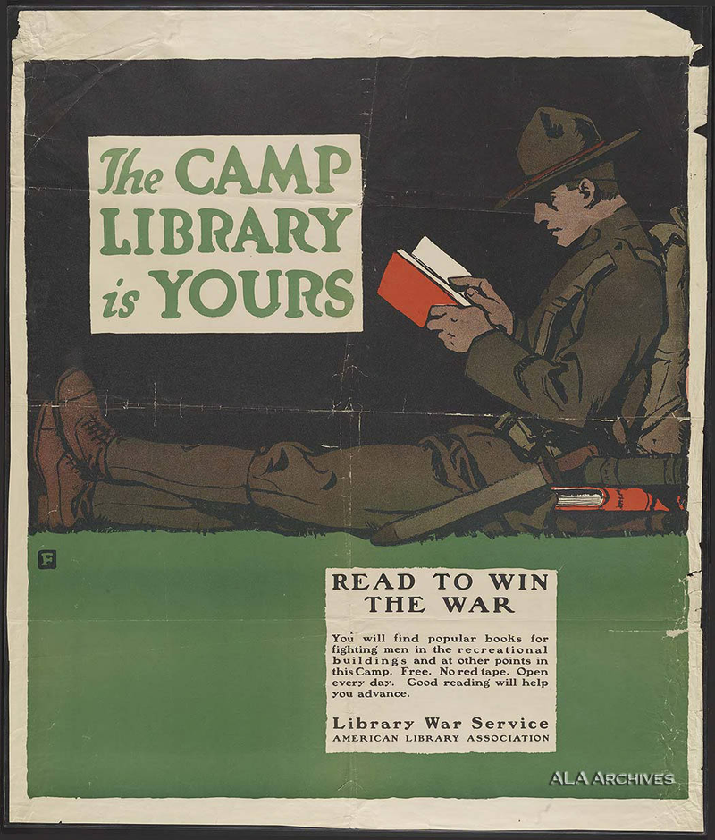 Illustration for article titled Read to Win the War: 13 Vintage Posters Promoting American Libraries